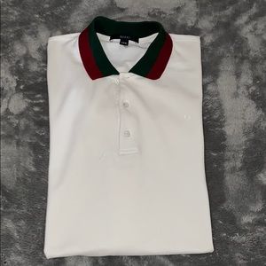 Gucci white polo shirt